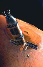 Over Olympus Mons