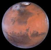 Mars rotating