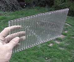 Double-walled Polycarbonate Greenhouse Glazing